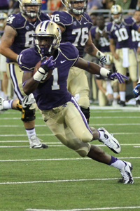 University of Washington freshman receiver John Ross is part of a very talented group of young receivers for the Huskies. Photo/John Saunders/Seattle Medium