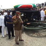 Even soldiers could not hold back tears at Mandela’s funeral. NNPA photo/George E. Curry.