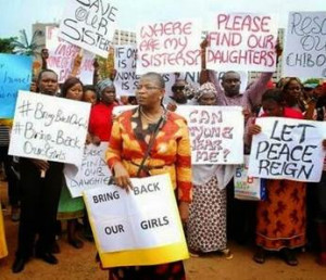 O. Ezekwesili at Abuja protest
