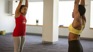Kendra Blackett-Dibinga, right, turned her knee problems into a business venture. Photo/Urban News Service.