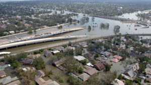 New Orleans, LA--Aerial views of damage caused from Hurricane Katrina the day after the  hurricane hit August 30, 2005. Photo by Jocelyn Augustino/FEMA