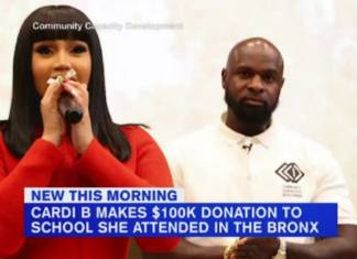 $100K Surprise Donation By Rapper Cardi B