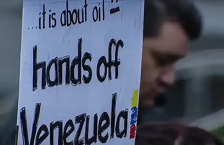 Seattle Residents Rally Against U.S. Military Operation in Venezuela
